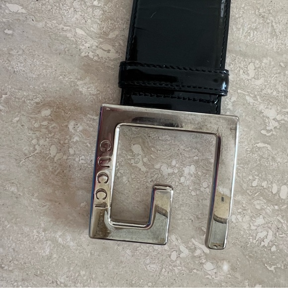 Authentic Vintage 90’s GUCCI PATENT Leather Belt - Picture 3 of 7